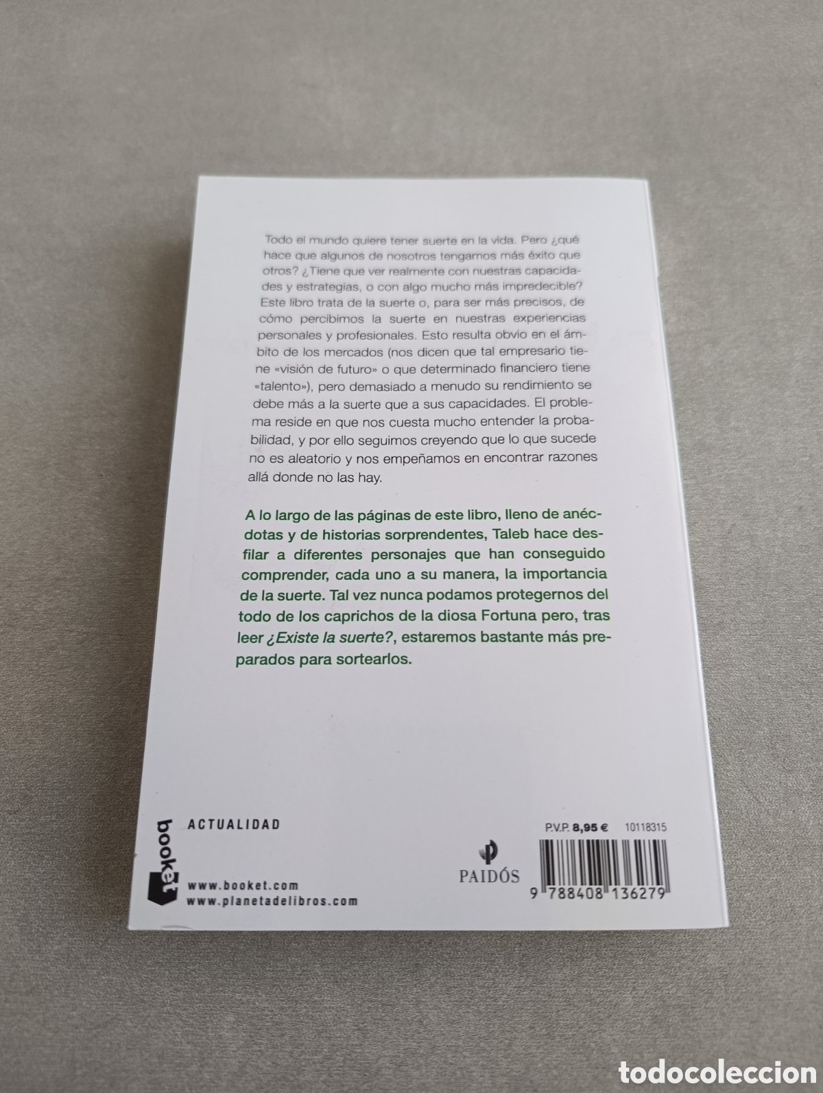Libros de segunda mano: &iquest;Existe la suerte? - Nassim Nicholas Taleb - Foto 3
