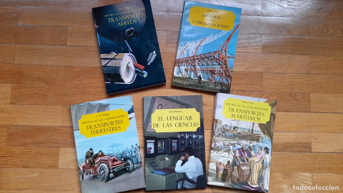 Libros de segunda mano: 5 LIBROS (TRANSPORTES-COMUNICACIONES-CIENCIA) 1968