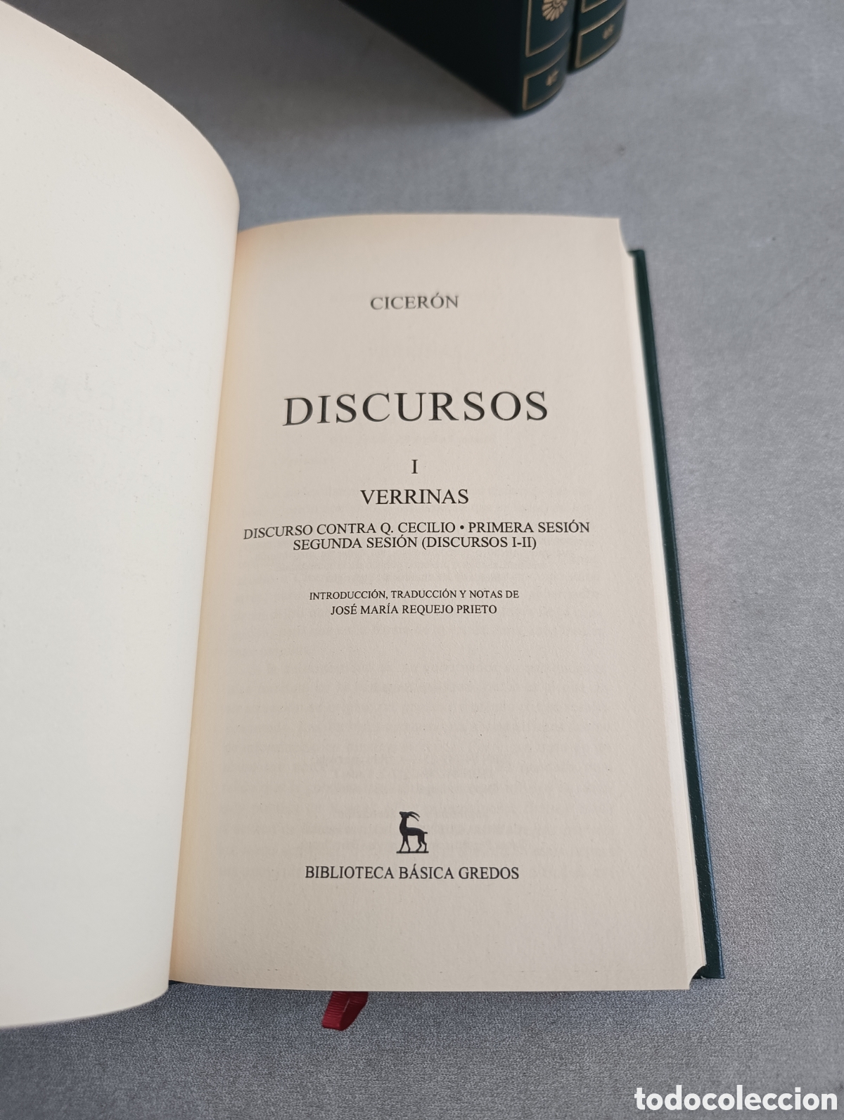 Libros de segunda mano: DISCURSOS. CICER&Oacute;N. 3 TOMOS. BIBLIOTECA B&Aacute;SICA GREDOS - Foto 5