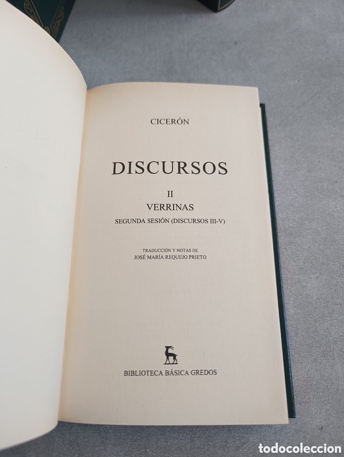 Libros de segunda mano: DISCURSOS. CICER&Oacute;N. 3 TOMOS. BIBLIOTECA B&Aacute;SICA GREDOS - Foto 8