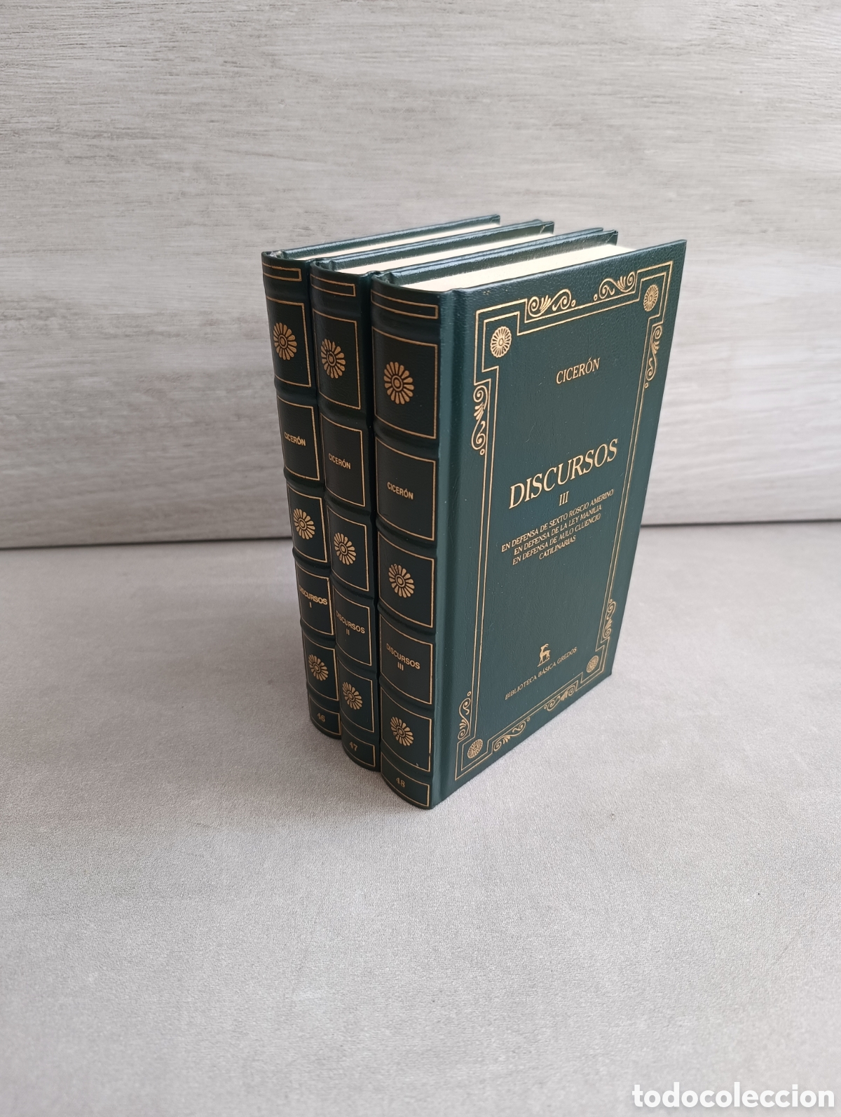 Libri di seconda mano: DISCURSOS. CICER&Oacute;N. 3 TOMOS. BIBLIOTECA B&Aacute;SICA GREDOS