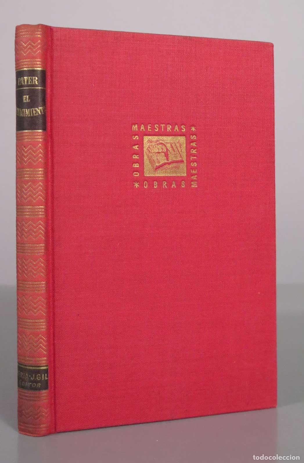 Second hand books: El Renacimiento: Estudios de arte y poes&iacute;a - Walter Pater - J. Farr&aacute;n y Mayoral - Iberia 1945