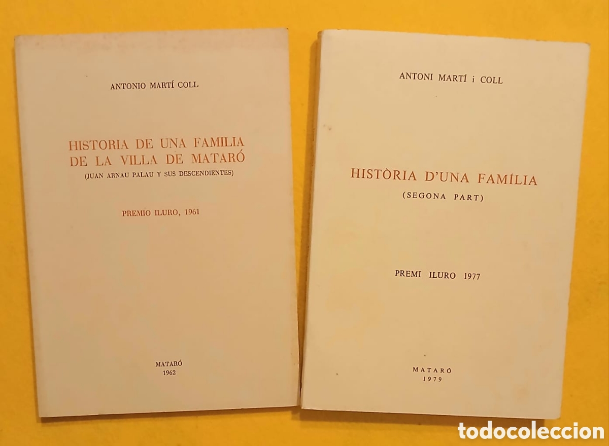 Libros de segunda mano: Historia de una familia de la villa de Matar&oacute;.