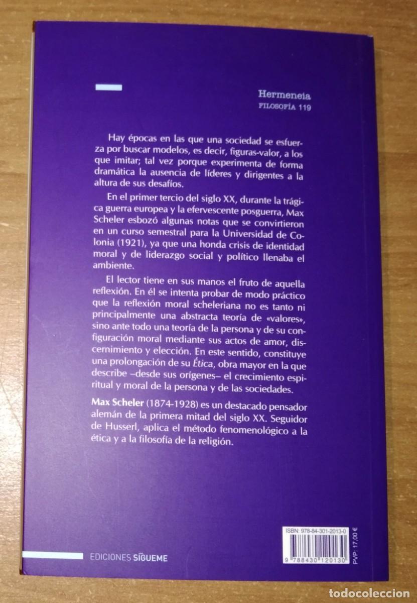Libros de segunda mano: MAX SCHELER - MODELOS Y L&Iacute;DERES - EDICIONES S&Iacute;GUEME, 2018 - Foto 2