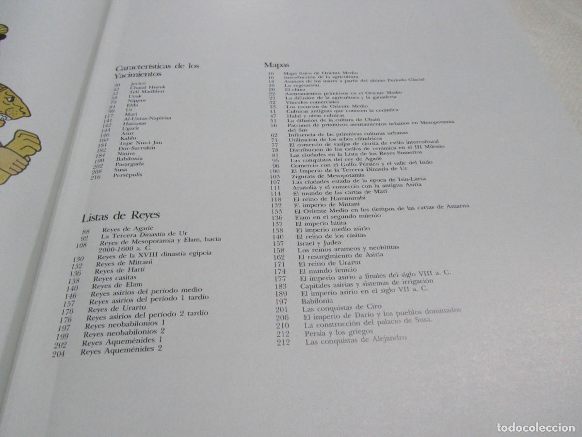 Libros de segunda mano: MESOPOTAMIA Y EL ANTIGUO ORIENTE MEDIO, LIBRO DE MICHAEL ROAF, EDICIONES FOLIO 1992 - Foto 6