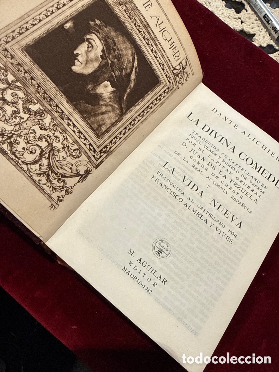 Libros de segunda mano: La Divina Comedia&rdquo; y &rdquo;La Vida Nueva&rdquo; de Dante Alighieri. - Foto 4