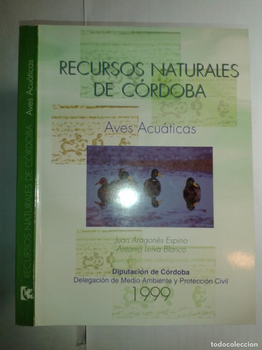 Libros de segunda mano: RECURSOS NATURALES DE C&Oacute;RDOBA AVES ACU&Aacute;TICAS 1999 JUAN ARAGON&Eacute;S ESPINO / ANTONIO LEIVA BLANCO