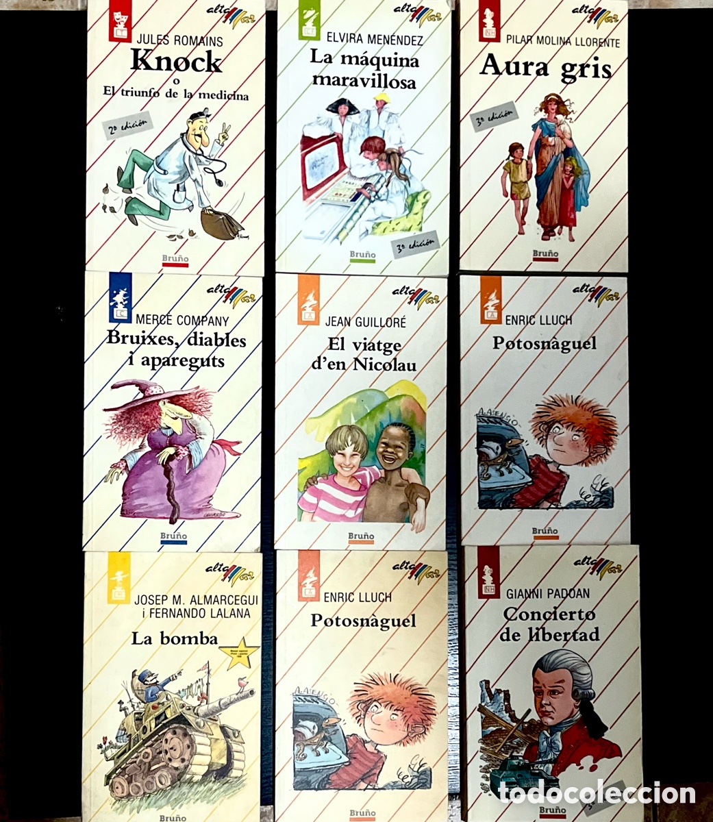 Libros de segunda mano: LOTE 9 LIBROS BRU&Ntilde;O ALTAMAR CASTELLANO CATALAN NOVELA INFANTIL JUVENIL CUENTOS