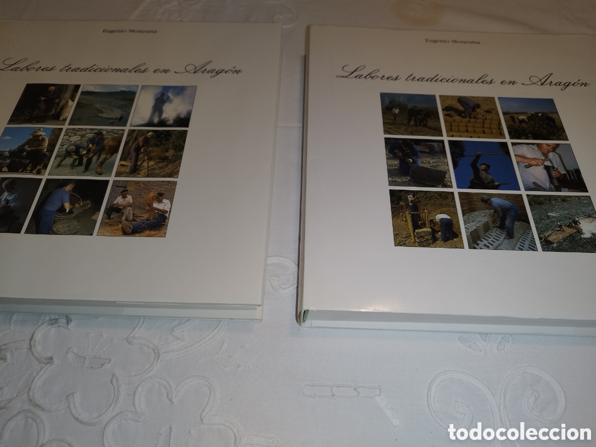 Libros de segunda mano: LABORES TRADICIONALES EN ARAGON 2 TOMOS COMPLETA.- EUGENIO MONESMA. 1992. ANTROPOLOGIA