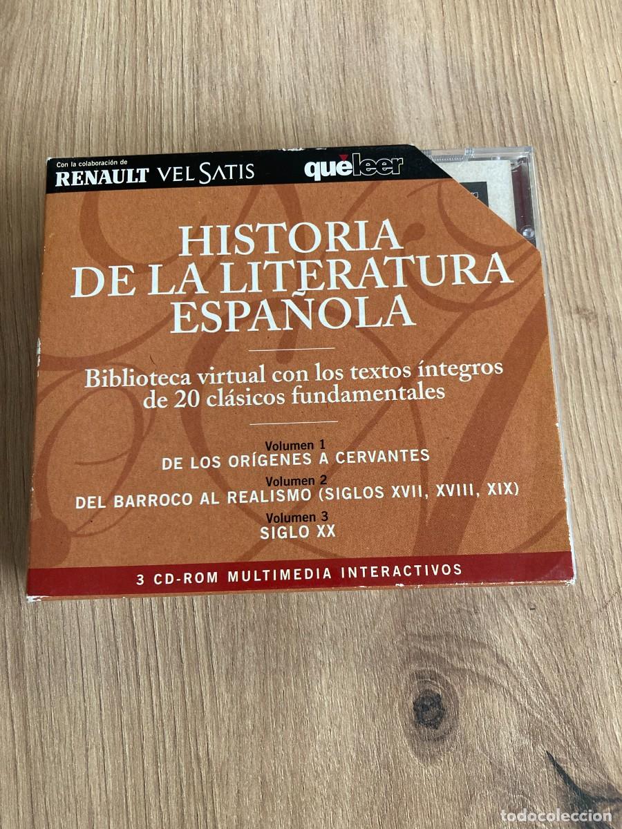 Libros de segunda mano: 3 CD ROM Interactivos Historia de la literatura espa&ntilde;ola