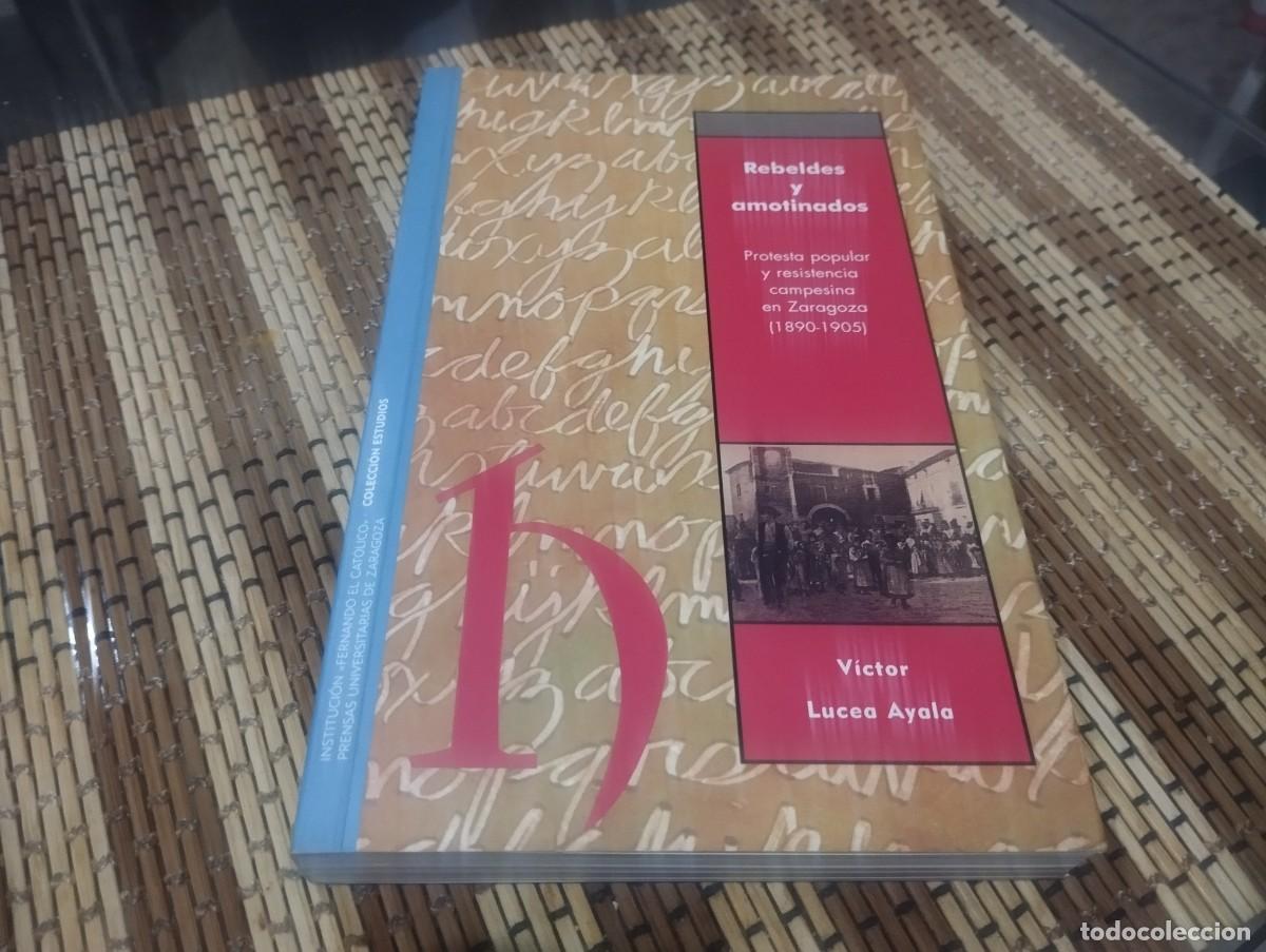 Libros de segunda mano: REBELDES Y AMOTINADOS, Protesta popular y resistencia Campesina en Zaragoza, 1890-1905 VICTOR LUCEA