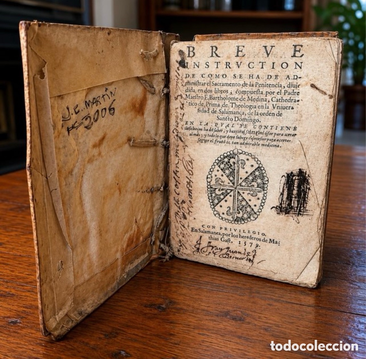 Libros de segunda mano: Libro XVI Salamanca 1579 Bartolom&eacute; Medina -Unico - castellano antiguo