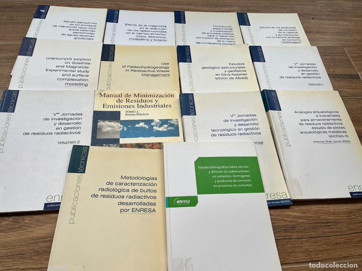 Libros de segunda mano: ENRESA PUBLICACIONES T&Eacute;CNICAS - RESIDUOS RADIOACTIVOS - INDUSTRIALES - ESTUDIOS GEOL&Oacute;GICOS Y GEOFISI