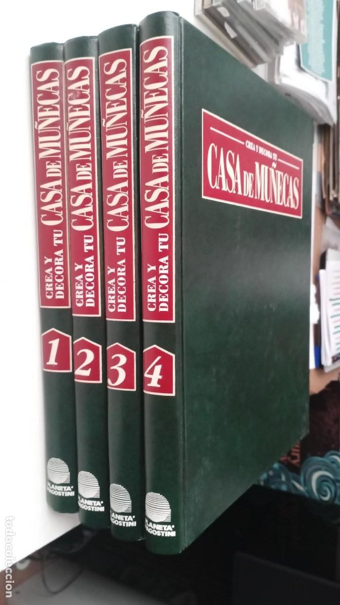 Libros de segunda mano: CREA Y DECORA TU CASA DE MU&Ntilde;ECAS - TOMOS 1, 2, 3 Y 4 - PLANETA DEAGOSTINI 1998