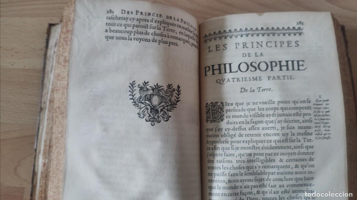 Libros de segunda mano: Descartes Antigua edici&oacute;n en Frances 1651