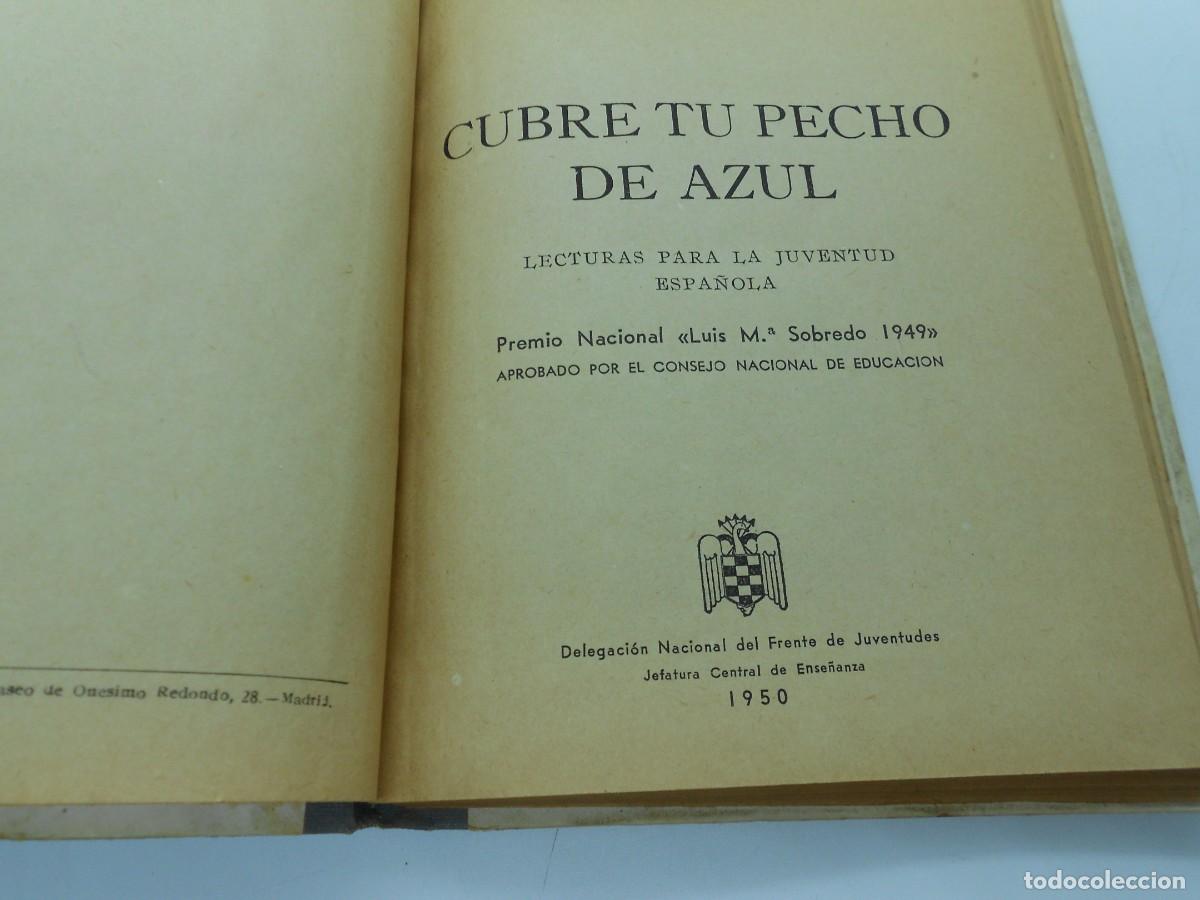 Libros de segunda mano: libro cubre tu pecho azul 1950 - Foto 2