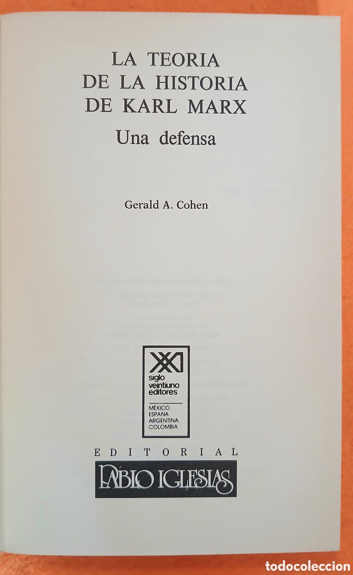 Libros de segunda mano: LA TEORIA DE LA HISTORIA DE KARL MARX - Foto 3