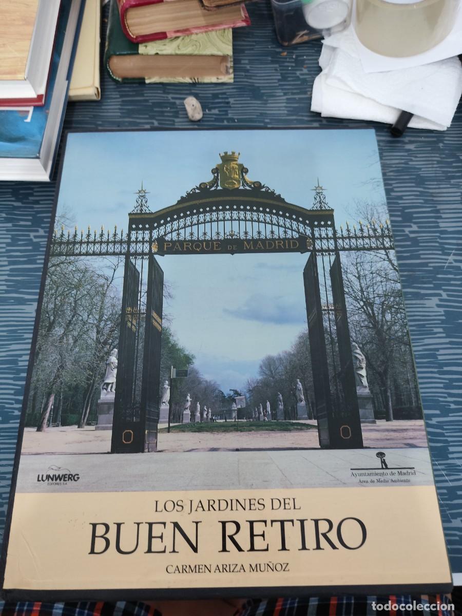 Libros de segunda mano: LOS JARDINES DEL BUEN RETIRO,2 TOMOS, CARMEN ARIZA MU&Ntilde;OZ, LUNWERG EDITORES,1990,VER FOTOS.