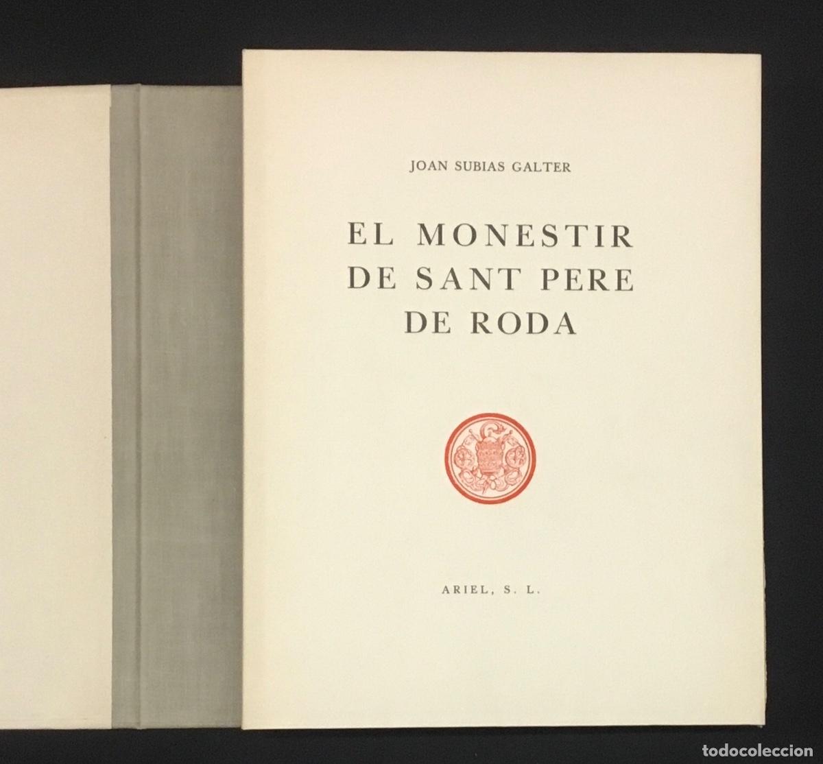 Libros de segunda mano: EL MONESTIR DE SANT PERE DE RODA. - SUBIAS GALTER, Joan. EDICI&Oacute; DE 125 EXEMPLARS