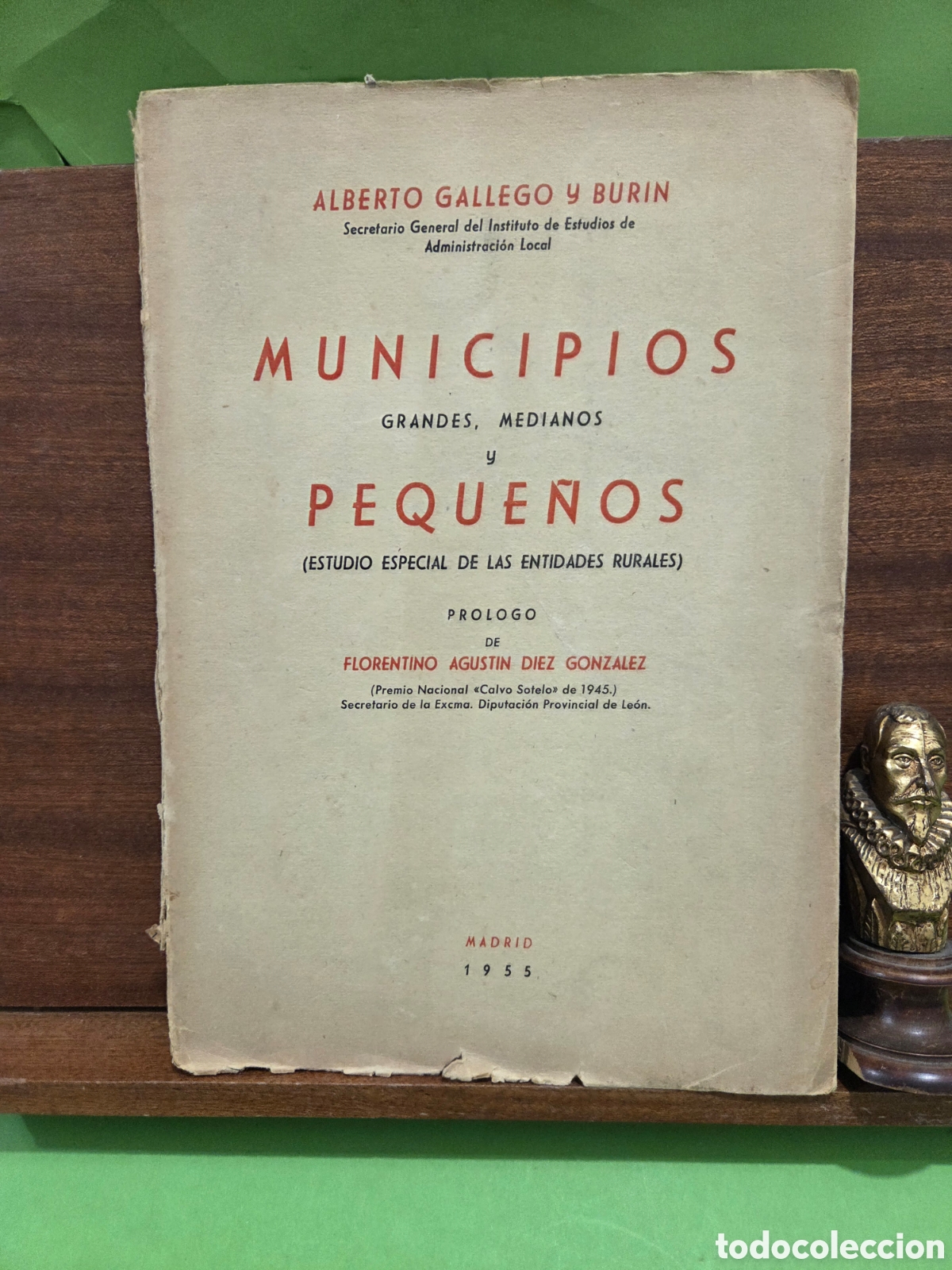 Libros de segunda mano: &rdquo;&rdquo;MUNICIPIOS GRANDES, MEDIANOS Y PEQUE&Ntilde;OS&rdquo;&rdquo;...ESTUDIO ESPECIAL DE LAS ENTIDADES RURALES)...1955...