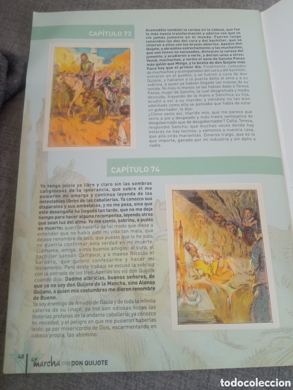 Libros de segunda mano: &Aacute;lbum completo en marcha con Don Quijote - Foto 7