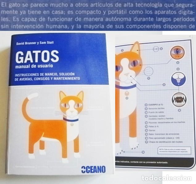 Libros de segunda mano: GATOS MANUAL DE USUARIO LIBRO TENER UN GATO MASCOTA CUIDADOS CONSEJOS GU&Iacute;A CONEXI&Oacute;N CON PERROS ETC