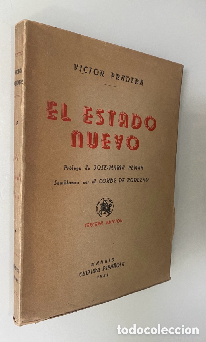 Second hand books: El Estado Nuevo (Ejemplar intonso) - PRADERA, V&iacute;ctor