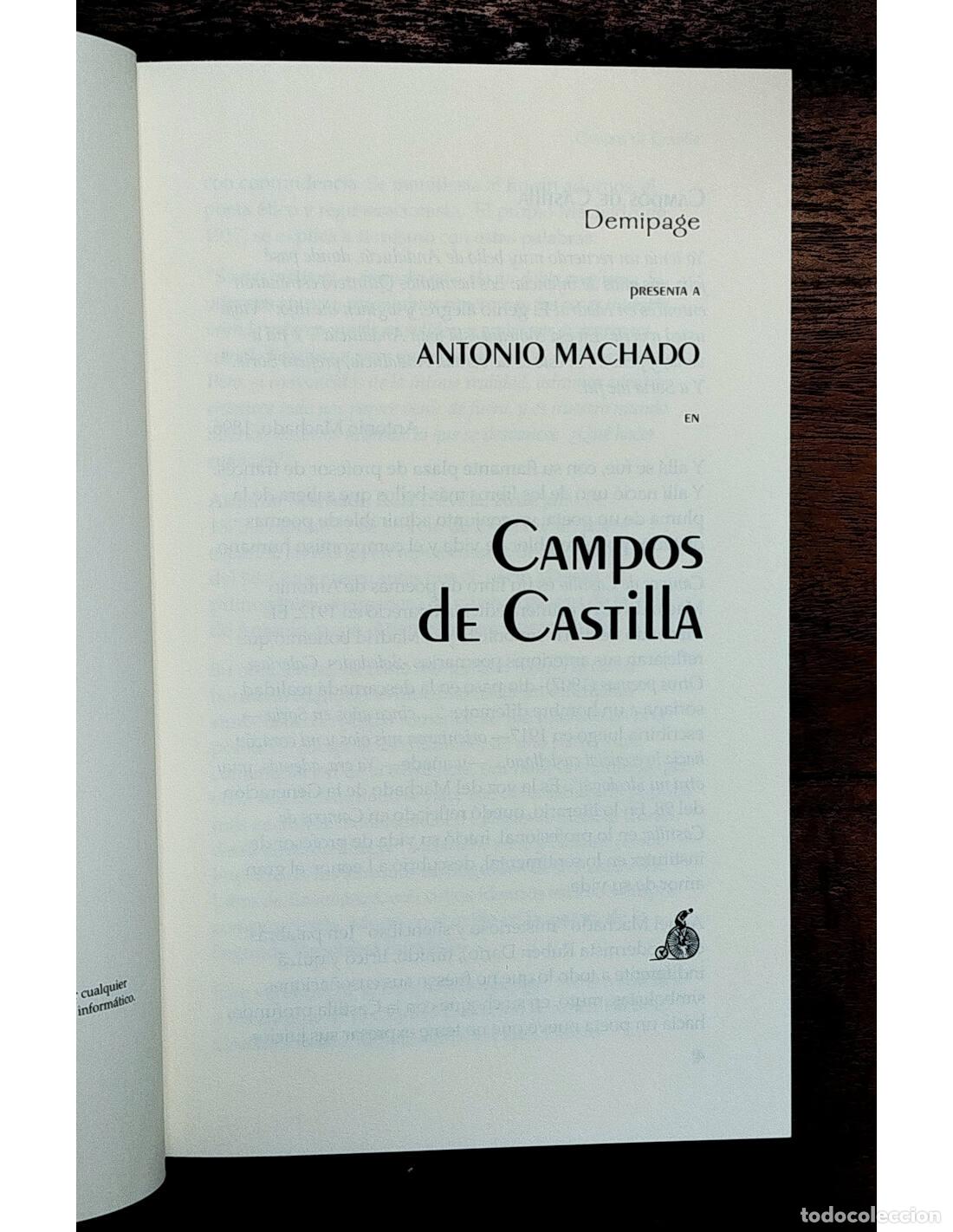 Libros de segunda mano: CAMPOS DE CASTILLA. MACHADO, Antonio. Demipage. 2020. - Foto 2