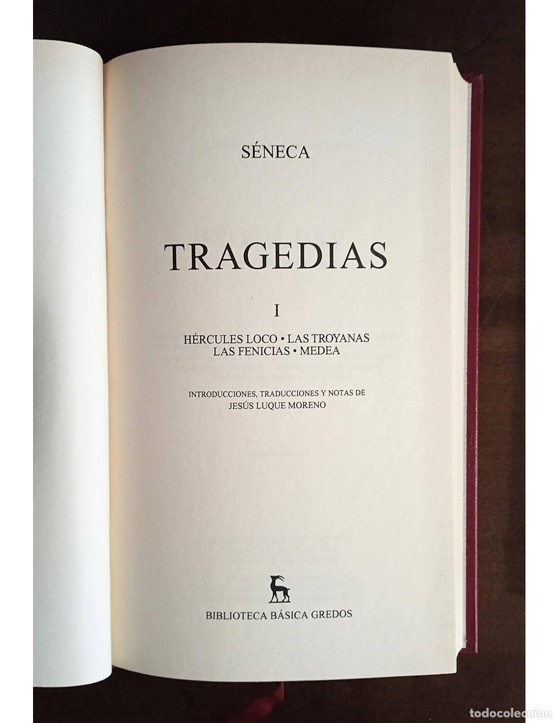 Libros de segunda mano: TRAGEDIAS. 2 TOMOS. S&Eacute;NECA. Editorial Gredos. 2001. - Foto 2