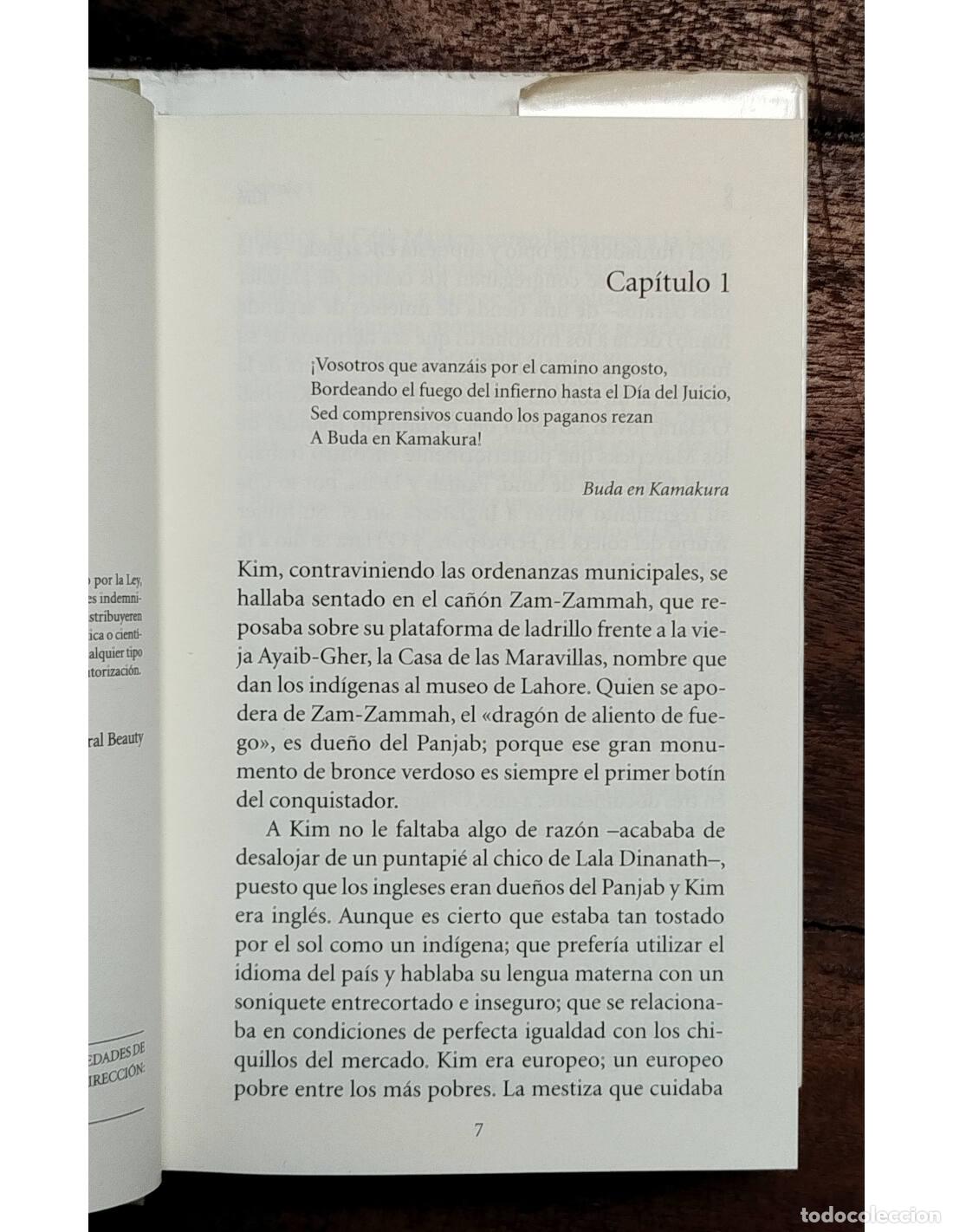 Libros de segunda mano: KIM. KIPLING, Rudyard. Alianza. 2007. - Foto 3