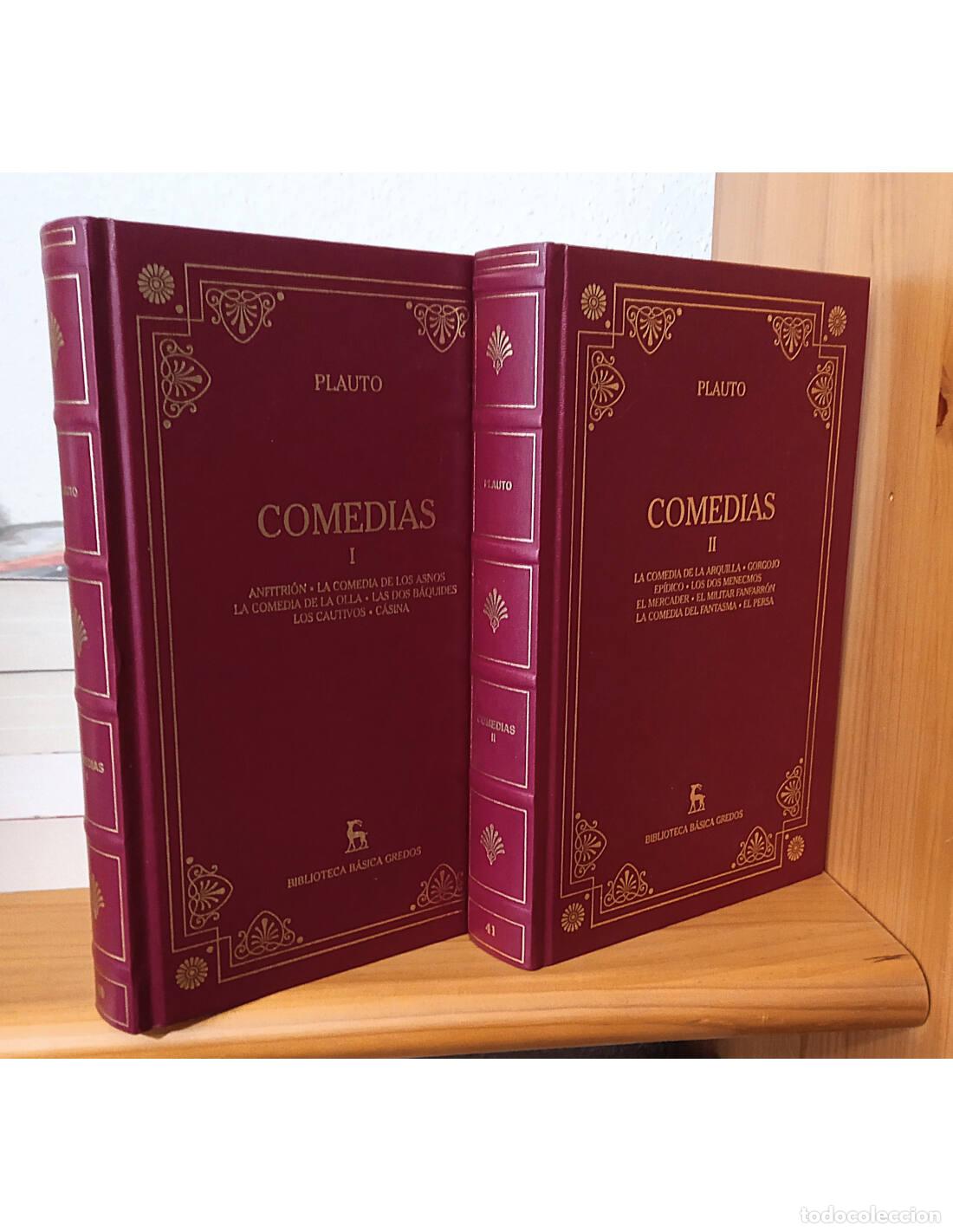 Libros de segunda mano: COMEDIAS. 2 TOMOS. PLAUTO. Editorial Gredos. 2000.