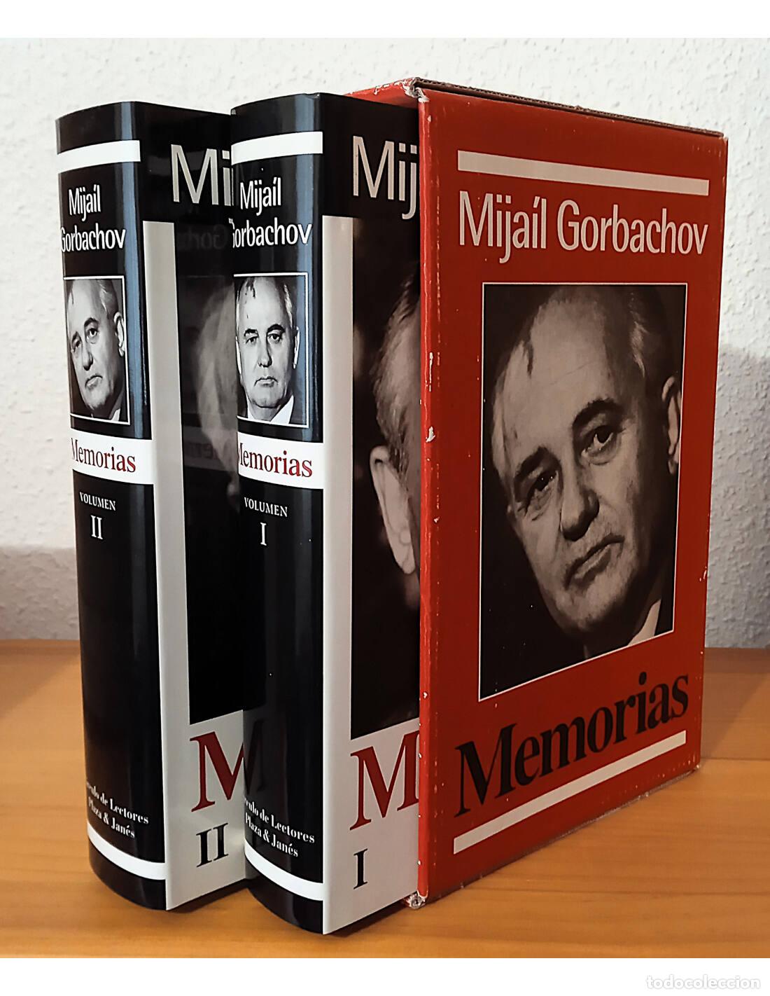Libros de segunda mano: MEMORIAS. 2 TOMOS. GORBACHOV, Mija&iacute;l. Editorial Plaza & Jan&eacute;s/C&iacute;rculo de Lectores. 1996.