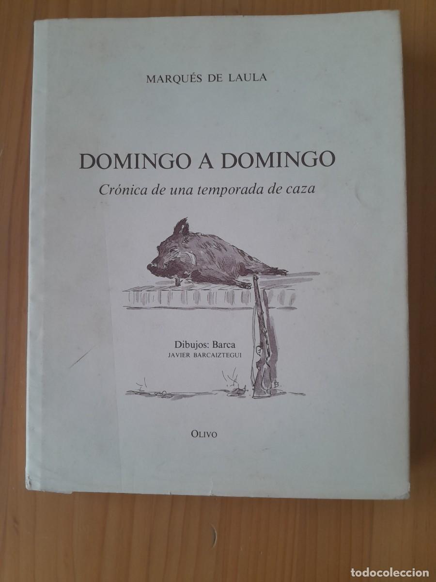 Libros de segunda mano: DOMINGO A DOMINGO. MARQUES DE LAULA. DIBUJOS: JAVIER BARCAIZTEGUI. OLIVO 1987.