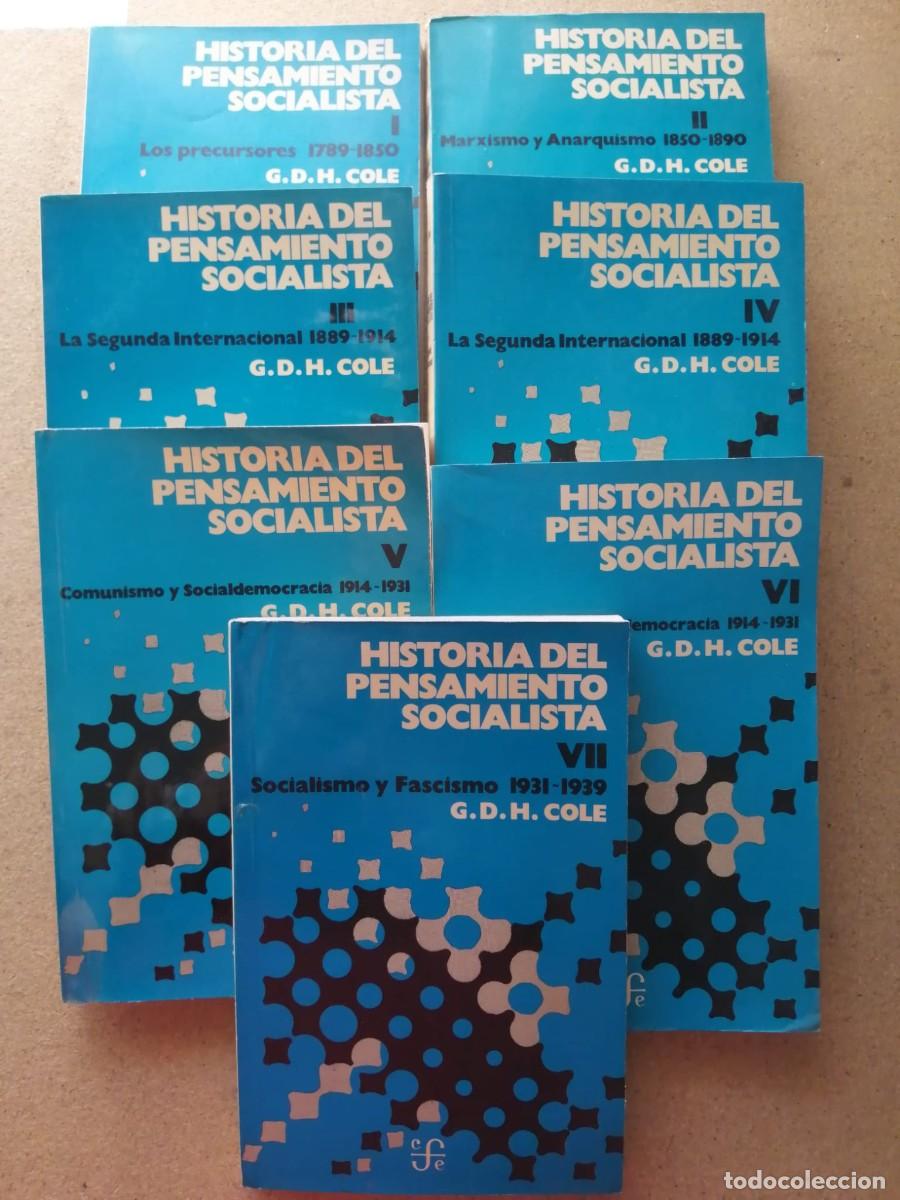 Libros de segunda mano: HISTORIA DEL PENSAMIENTO SOCIALISTA (7 VOLUMENES) G. D. H. COLE