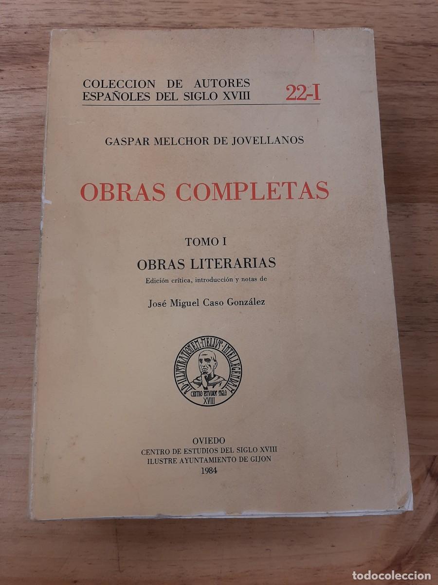 Libros de segunda mano: Obras completas de Jovellanos, Tomo I: Obras literarias - 1984