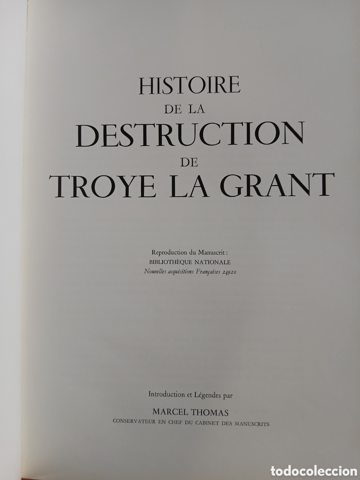 Libros de segunda mano: Histoire de la destruction de troye la grant - Foto 4
