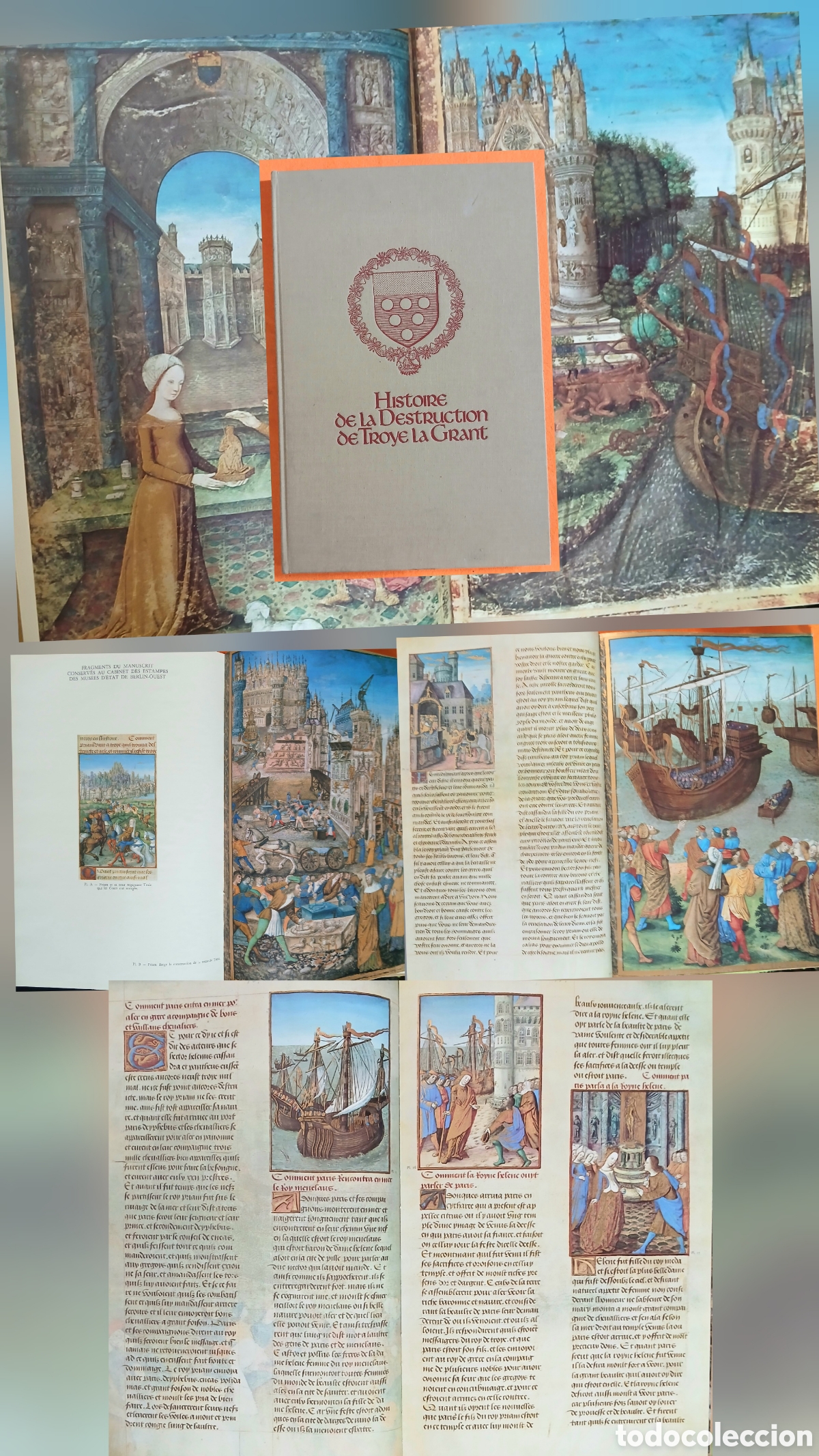 Libros de segunda mano: Histoire de la destruction de troye la grant