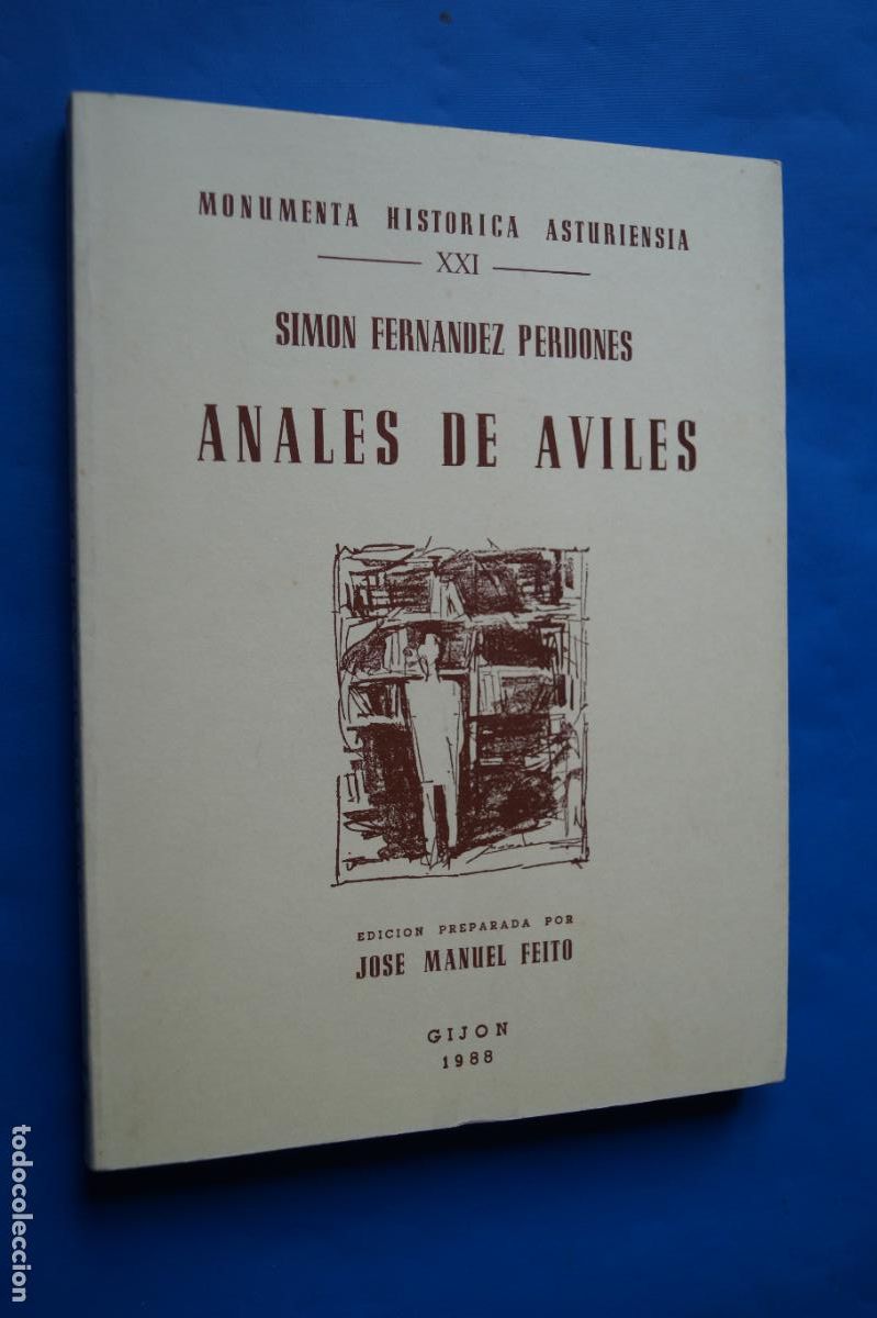 Libros de segunda mano: ANALES DE AVILES. SIMON FERNANDEZ PERDONES