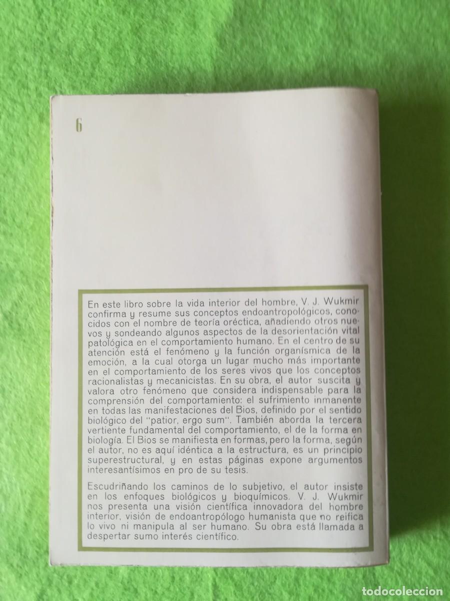 Libros de segunda mano: Emocion y sufrimiento Wukmir labor 1967 - Foto 2