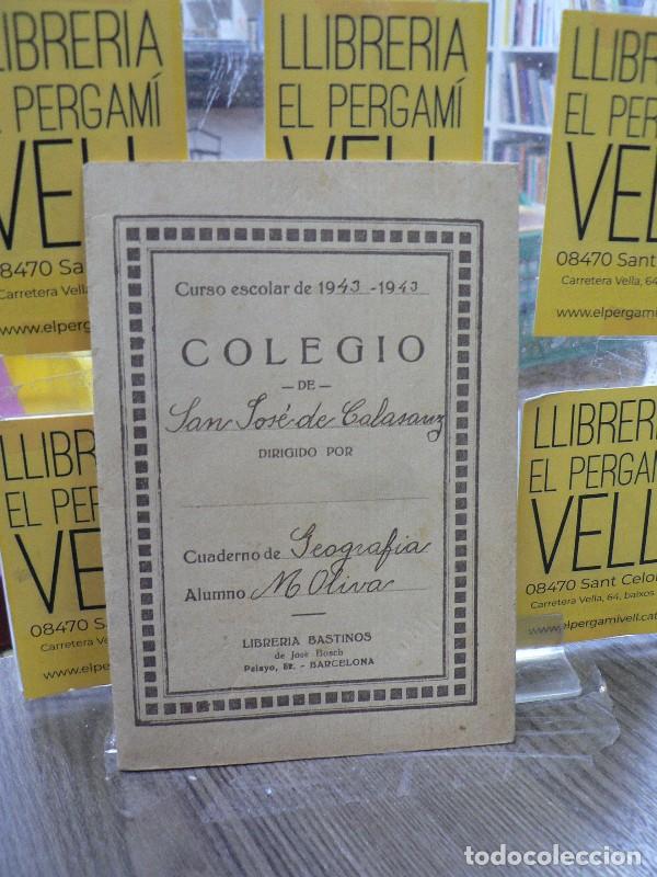 Gebrauchte B&uuml;cher: Cuadernillo escolar para escribir apuntes de geograf&iacute;a - Libreria Bastinos de Jos&eacute; Bosch - 1943