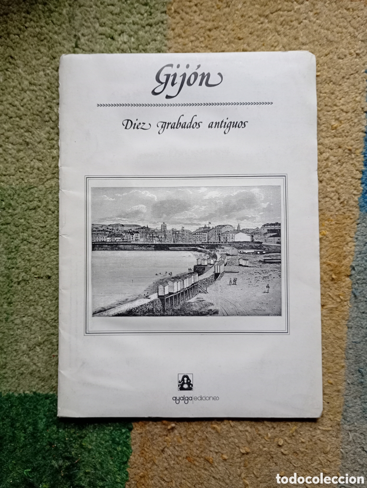 Libros de segunda mano: Gij&oacute;n carpeta n&uacute;mero 6 con diez grabados antiguos