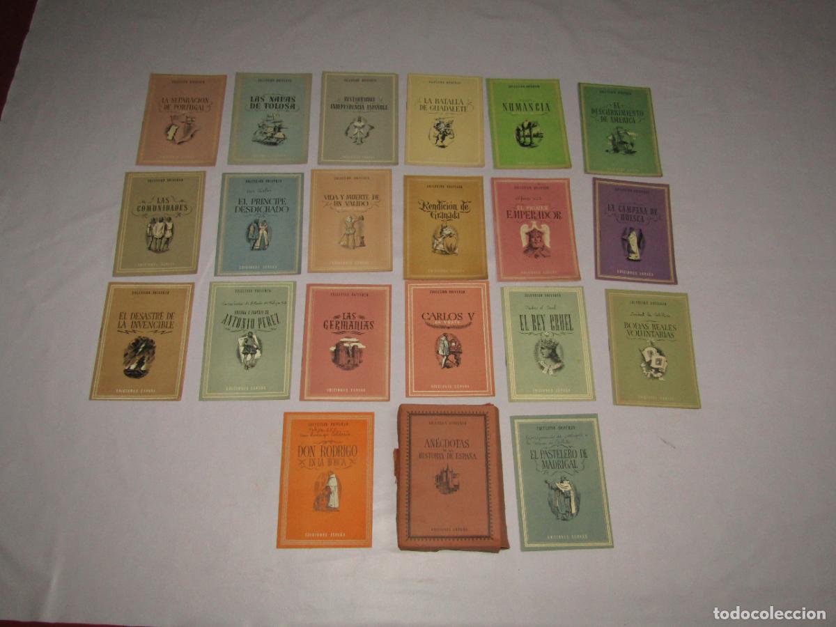 Libros de segunda mano: Antiguo Estuche Completo 20 Tomos AN&Eacute;CDOTAS HISTORIA ESPA&Ntilde;A Colecci&oacute;n UNIVERSO de Ediciones ESPA&Ntilde;A