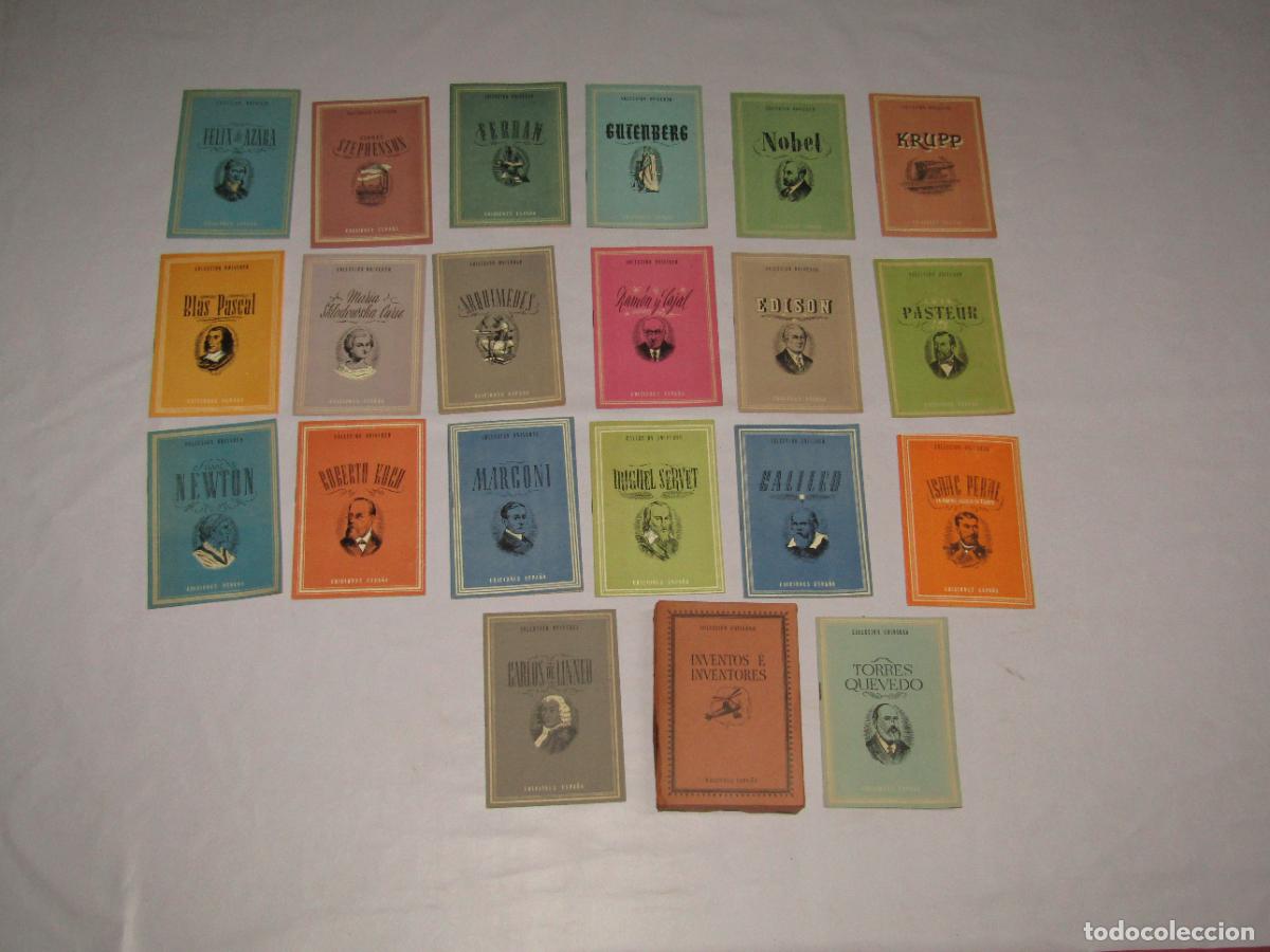 Libros de segunda mano: Antiguo Estuche Completo 20 Tomos INVENTOS E INVENTORES Colecci&oacute;n UNIVERSO de Ediciones ESPA&Ntilde;A