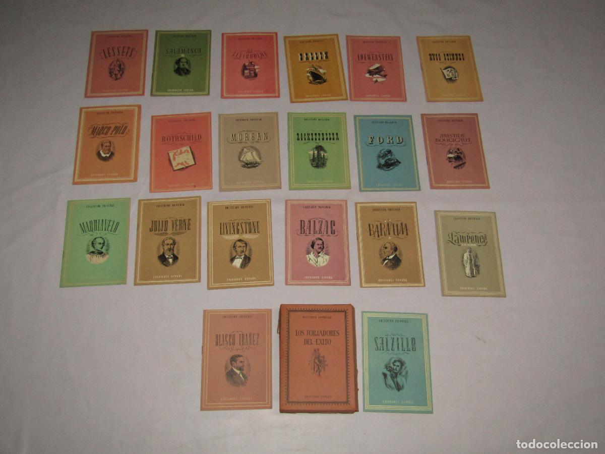 Libros de segunda mano: Antiguo Estuche Completo 20 Tomos LOS FORJADORES DEL &Eacute;XITO Colecci&oacute;n UNIVERSO de Ediciones ESPA&Ntilde;A