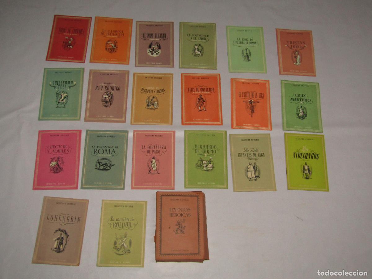 Libros de segunda mano: Antiguo Estuche Completo 20 Tomos LEYENDAS HER&Oacute;ICAS de la Colecci&oacute;n UNIVERSO de Ediciones ESPA&Ntilde;A