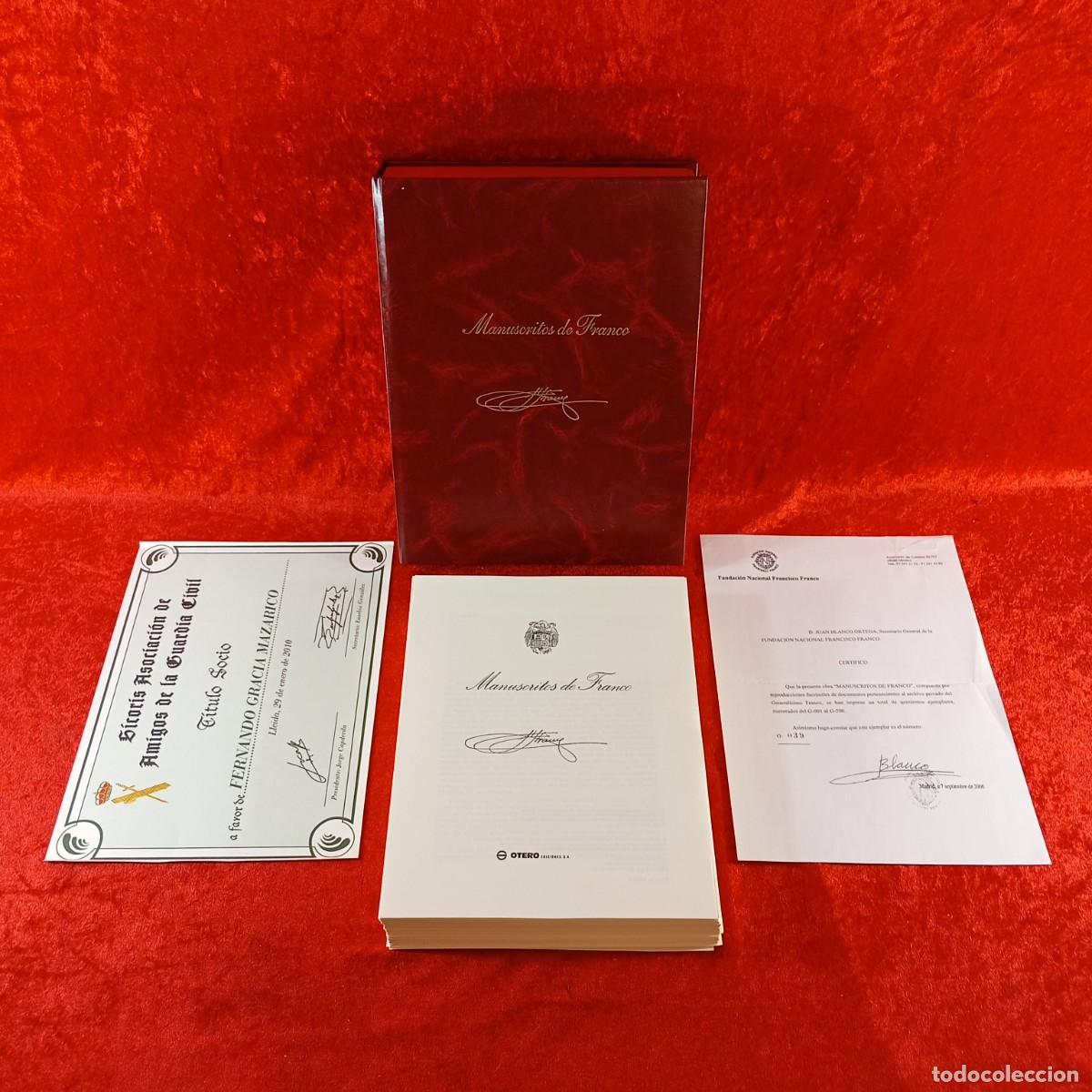 Libros de segunda mano: MANUSTRITOS DE FRANCO - OTERO EDICIONES - EDICI&Oacute;N A 500 EJEMPLARES NUMERADOS / 236