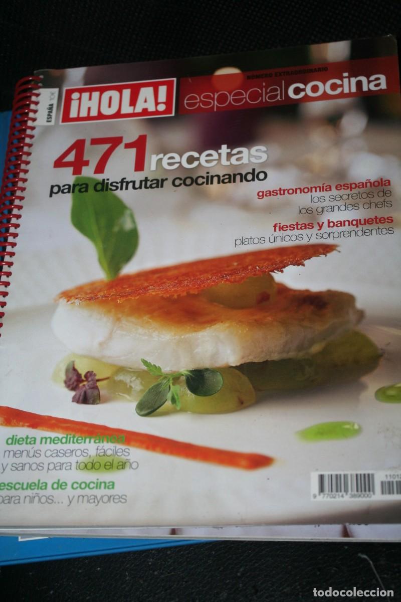 Libros de segunda mano: libro revista hola cocina 2005 y especial cocina 471 recetas