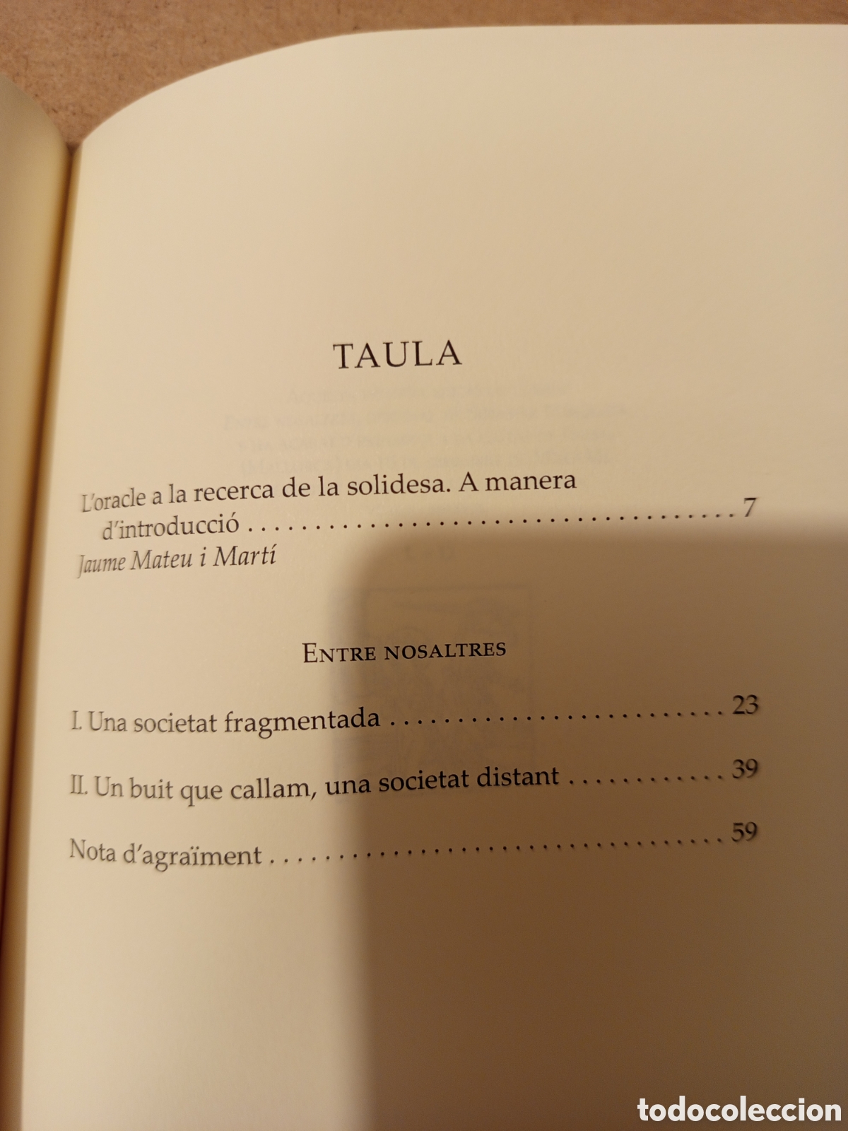 Libros de segunda mano: ENTRE NOSALTRES (SEBASTIA MESQUIDA) - Foto 3