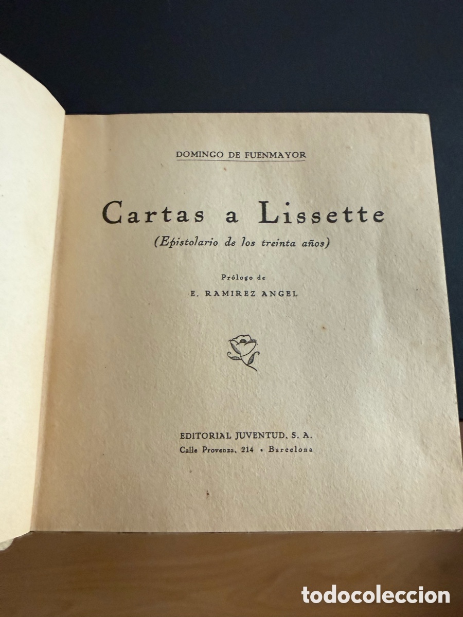 Libros de segunda mano: CARTAS A LISSETTE. Domingo de Fuenmayor - Foto 3