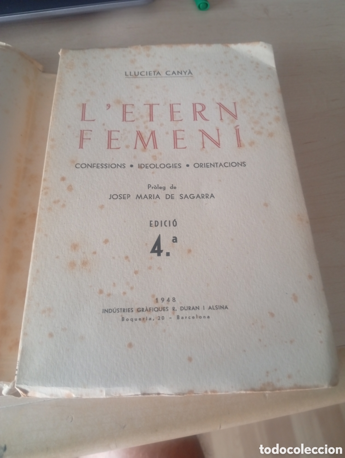 Libros de segunda mano: Libro Letern femen&iacute; de Llucieta Cany&agrave; - Foto 4